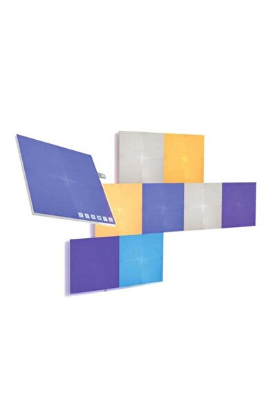 Nanoleaf مجموعة من 9 لوحات إضاءة LED مربعة قابلة للتوسيع وحساسة للمس والإيقاع...