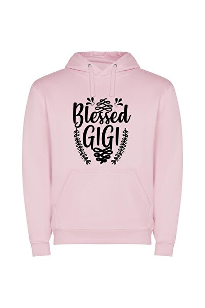 iLovePrints Sacred Bliss SVG Collection Φούτερ με κουκούλα σε χρώμα Ροζ