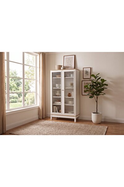 Vivense CALEN CAMLI VİTRİN, 2 KAPAKLI
