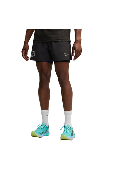 Puma x Hyrox 2in1 Pwrmode Erkek Siyah Antrenman Şort 52923601