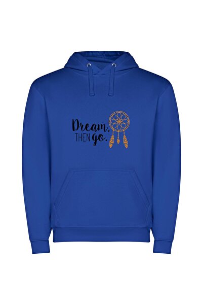 iLovePrints Enchanting Dream Escape Φούτερ με κουκούλα σε χρώμα Μπλε