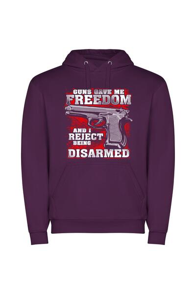 iLovePrints Silenced Freedom: Controversial Poster Φούτερ με κουκούλα σε χρώμ...