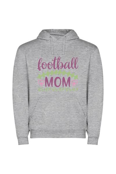 iLovePrints Gram's Gridiron Glam Φούτερ με κουκούλα σε χρώμα Γκρι