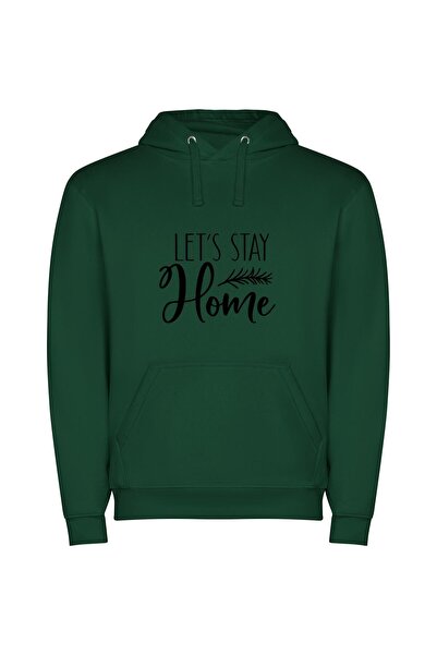 iLovePrints Stay-Home Chic Φούτερ με κουκούλα σε χρώμα Πράσινο