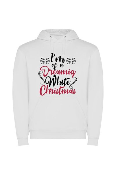 iLovePrints White Christmas Dream: Elegant Inspiration Φούτερ με κουκούλα σε ...