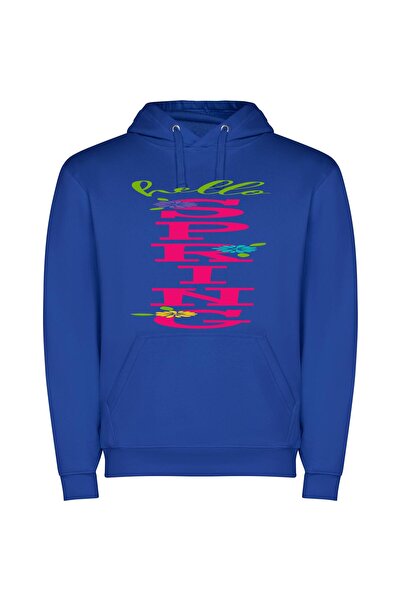 iLovePrints Floral Motifs: Reckitt's Inspiration Φούτερ με κουκούλα σε χρώμα ...