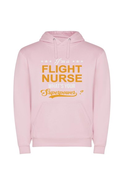 iLovePrints High-Flying Nursing Superhero Φούτερ με κουκούλα σε χρώμα Ροζ