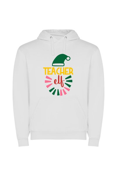iLovePrints Enchanted Teaching Elf Φούτερ με κουκούλα σε χρώμα Λευκό