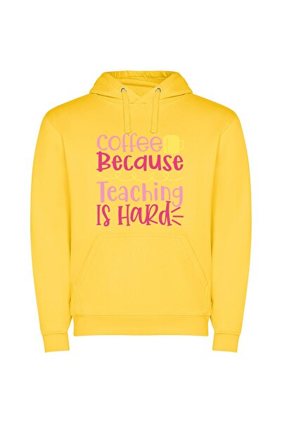 iLovePrints Coffee: Teaching's Invigorating Grind Φούτερ με κουκούλα σε χρώμα...