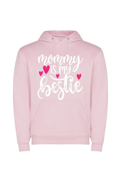 iLovePrints Hearts Galore: Pink Bliss Φούτερ με κουκούλα σε χρώμα Ροζ