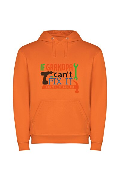 iLovePrints The Fix-it Legend Φούτερ με κουκούλα σε χρώμα Πορτοκαλί