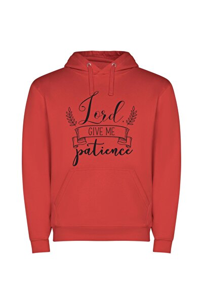 iLovePrints Graceful Patience: HD Illustration Φούτερ με κουκούλα σε χρώμα Κό...