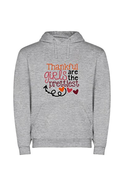 iLovePrints Charming Girls Only, Thanks! Φούτερ με κουκούλα σε χρώμα Γκρι