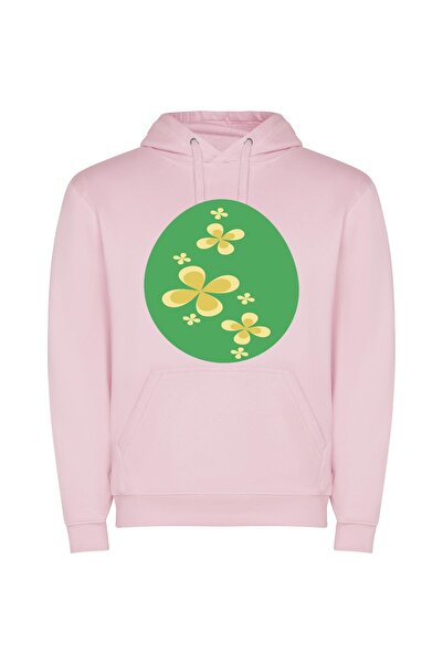 iLovePrints Floral Elegance Φούτερ με κουκούλα σε χρώμα Ροζ
