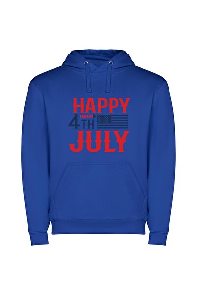iLovePrints Patriotic Independence Day Extravaganza Φούτερ με κουκούλα σε χρώ...