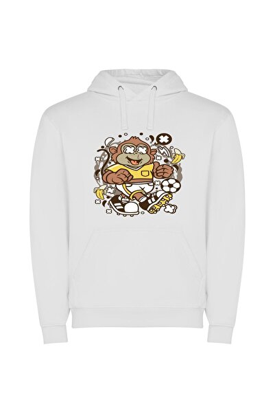 iLovePrints Monkick: Illustrator's Sporting Creation Φούτερ με κουκούλα σε χρ...