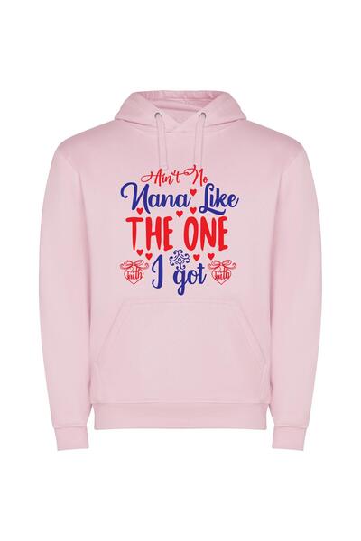 iLovePrints Bold Patriotic Mama Print Φούτερ με κουκούλα σε χρώμα Ροζ