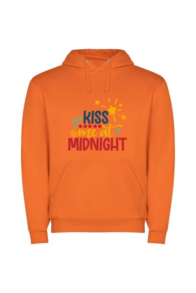 iLovePrints Mystical Midnight Love Φούτερ με κουκούλα σε χρώμα Πορτοκαλί