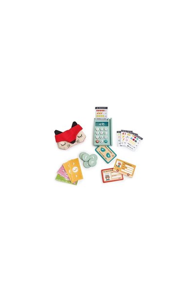 Tender Leaf Toys Terminal de plată din lemn cu accesorii