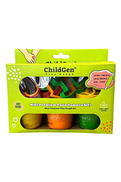 ChildGen Set creativ LITTLE ARTIST, 100% plastilină și 8 forme, MINI SET PREMIUM
