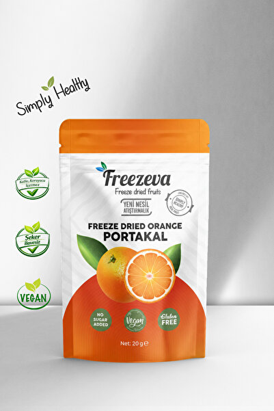 Freezeva Dondurularak Kurutulmuş Portakal (Küp) 20 g | Freeze Dried Küp Portakal