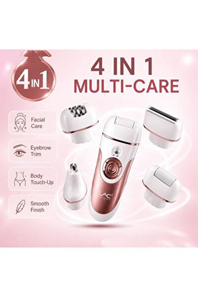 Generic Brand 4 In 1 Electric Epilator for Women, Rechargeable Multihead Hair...