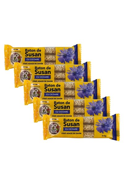 Solaris Plant Set 5x Batoane din seminte de susan cu cicoare, fara zahar, adi...