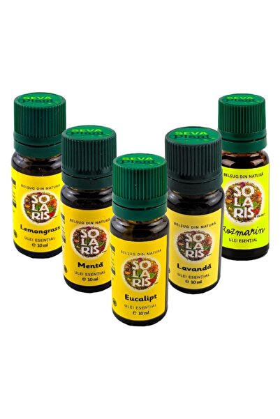 Seva Plant Set 5 uleiuri esentiale baza, Eucalipt, Lavanda, Menta, Rozmarin, ...