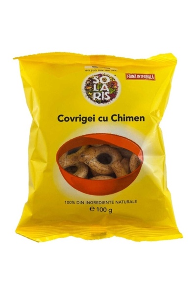 Solaris Plant Covrigei integrali cu seminte de chimen, fara aditivi, fara con...