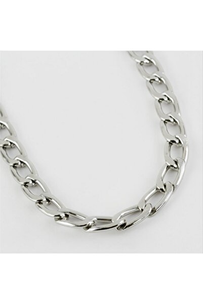 ZERO LAND Spt-Gld Flat Chain Necklace - (84511) Silver Color