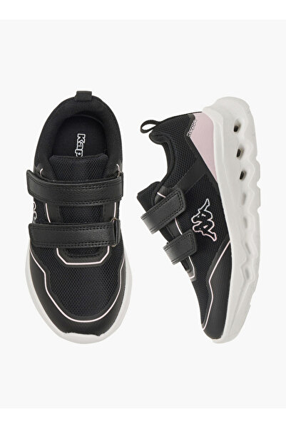 Kappa Girls Logo Print Hook & Loop Sports Shoes