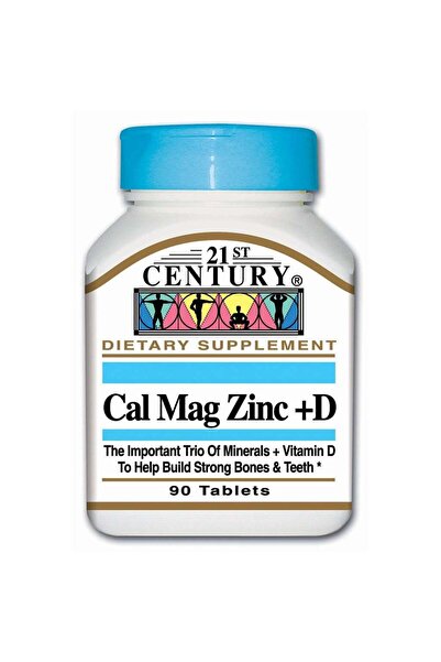 21st Century Calcium, Magnesium, Zinc & Vit D Tablets, Pack of 90's