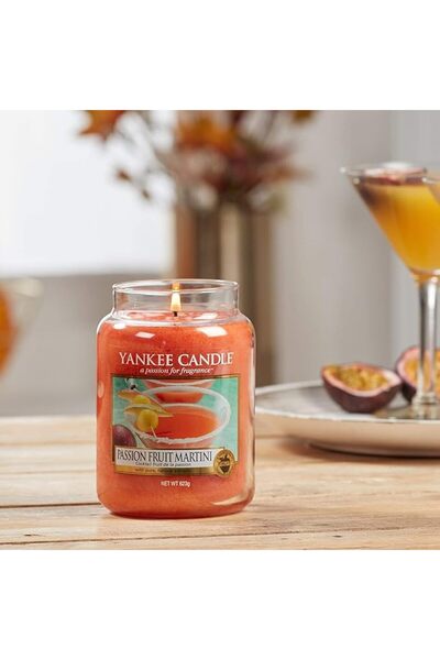 Yankee Candle شمعة معطرة |   شمعة كبيرة بنكهة المانجو والخوخ من سالسا |   وقت...