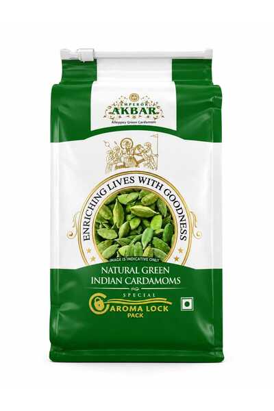 EMPEROR AKBAR CARDAMOM 7MM& ABOVE GREEN 250GM