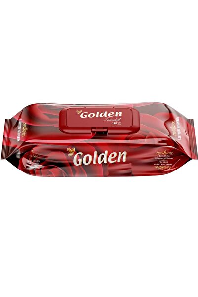 Golden Wet Wipes, Golden, 120 pcs Rose