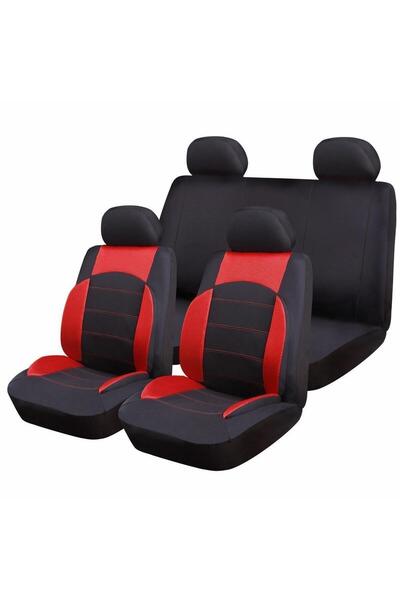 Universal Huse Scaune Auto RoGroup Sport Line Rosu, pentru bancheta rabatabil...