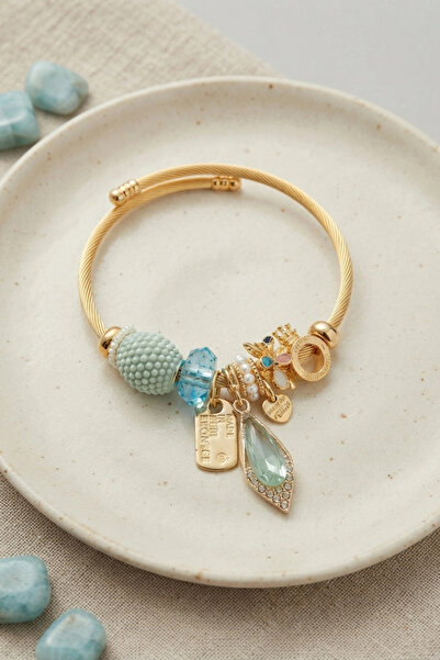 ARMÜZ Blue Drop Model Charm Bracelet