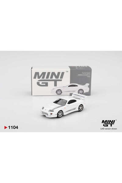 mini gt نموذج سيارة تويوتا سوبرا فيلسايد كومبات V-I باللون الأبيض بمقياس 1:64...