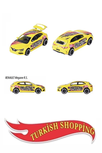Generic Brand Majoret. 1:64 Scale Renault Megane Rs with Decal and Openable T...
