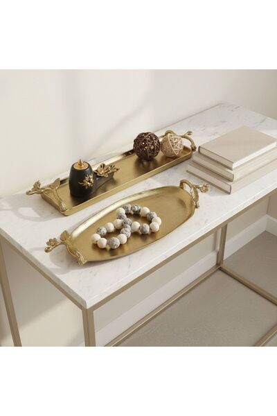 Generic Marketplace Ziah Metal Tray, Set of 2