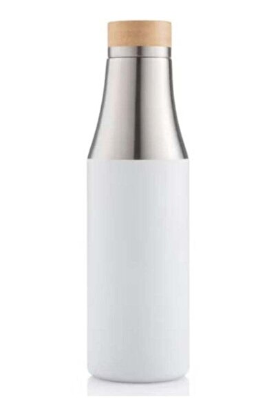 HXD Zoomlion Sustainable Stainless Steel Water Bottle with Bamboo Lid and Sil...