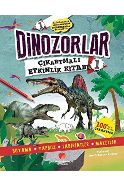 Sabri Ülker Vakfı Yayınları كتاب أنشطة الديناصورات مع الملصقات 1