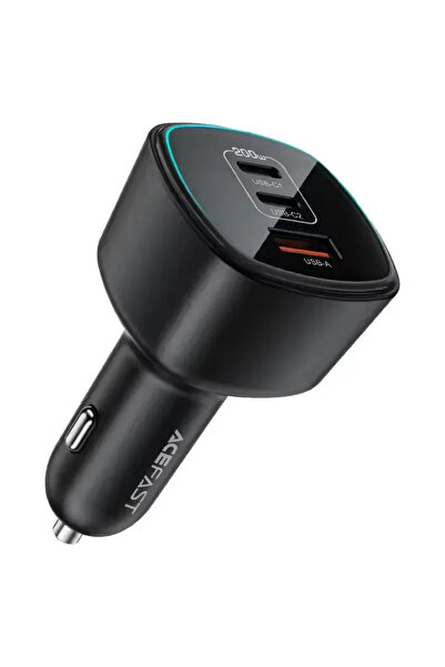 Acefast 200W Super Fast Car Charger with 3 Ports for Phone and Laptop
