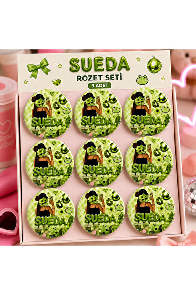MANİFEST İsim Temalı 58 mm Buton Rozet – Kişiye Özel Tasarım | Lidya, Hilal, ...