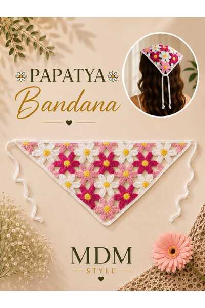 mdm style Colorful Daisy Motif Bandana