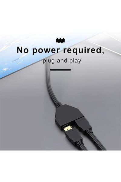 bolivia's كابل محول من 1 إلى 2 منفذ، كابل تقسيم HDMI 2.0 متوافق مع منافذ أنثى...