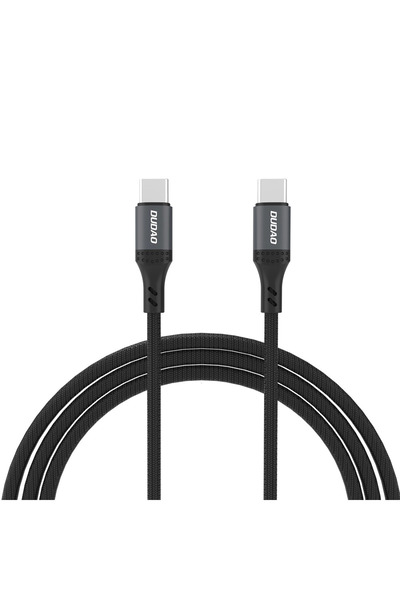 DUDAO Cablu USB-C la USB-C 60W 2M Cablu de încărcare pentru telefoane și lapt...