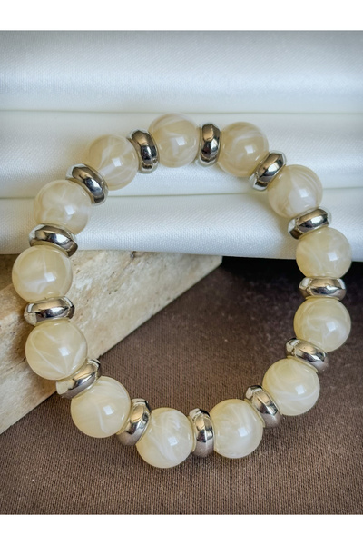Dore Collection Moonstone (Balance Stone) Natural Stone Bracelet with Metal S...