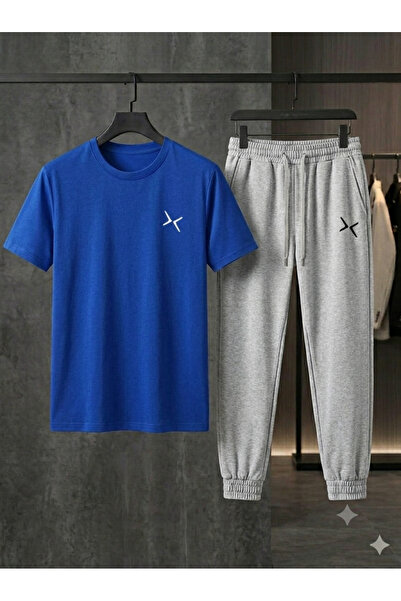 CLOTHES33 T-Shirt Tracksuit 2-Piece Combination Thin Summer Sweat-Absorbing X...