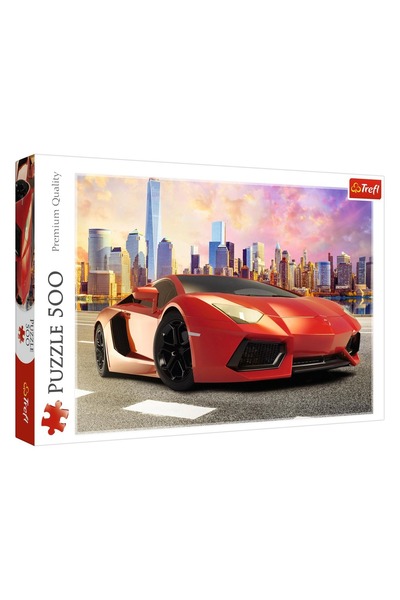 Trefl Puzzle Lamborghini Roșu 500 de piese - Calitate Premium Vedere la Orizo...